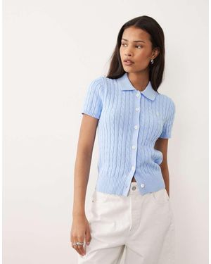 Polo Ralph Lauren Vest Met Korte Mouwen - Blauw