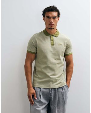 Barbour Morley Oxford Polo A Maniche Corte - Verde