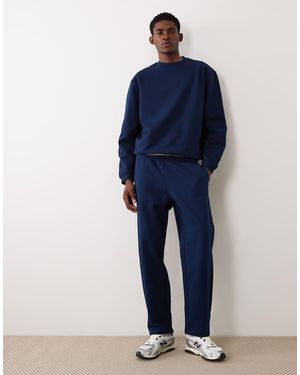ASOS Circular Design Collection Heavyweight Straight Leg Trackies - Blue