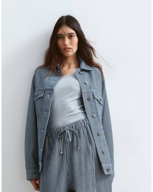ARRANGE Oversized Jacket Co-ord - Blue