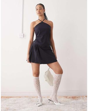 Weekday Mix & Match Pleated Mini Skirt - Multicolour