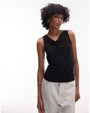 Levi's Clea Ruched Cowl Neck Tank - Black