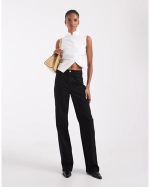 Vero Moda High-waist-jeans mit weitem bein - Weiß