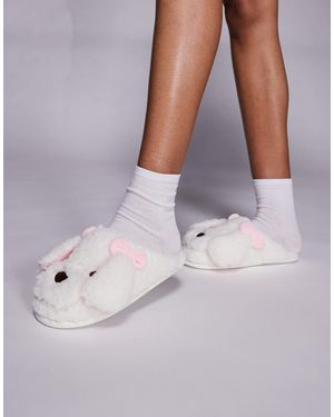 Boux Avenue – pantoffeln im hunde-design - Natur