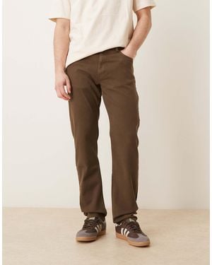 Mango – patrick – schmal zulaufende jeans - Natur