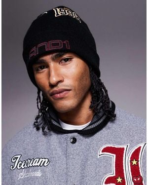 AND1 Retro Badge Beanie - Black