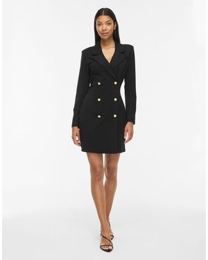Vila Clara Vestito Lungo Con Scollo A V E Maniche Lunghe - Nero