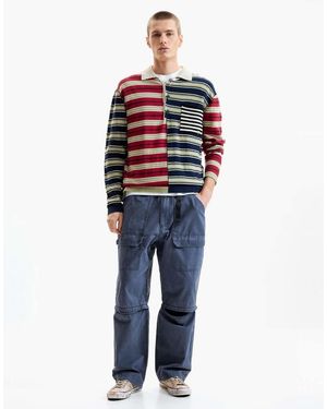 Desigual Striped Jumper - Red