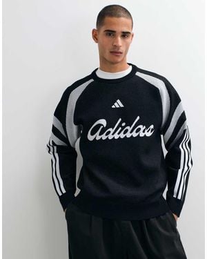 adidas Originals Adidas Sportswear Knitted Logo Jumper - Black