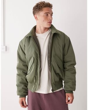 Weekday – oversize-bomberjacke - Grün