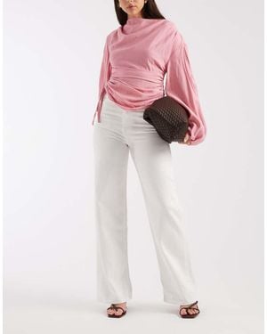 Tommy Hilfiger Claire High Rise Wide Leg Jeans - Pink