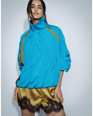 ASOS Overhead Colour Block Track Jacket - Blue