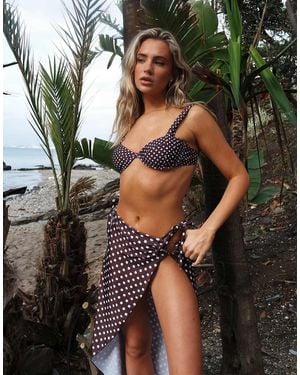 Going Somewhere Polka Dot Sarong - Black