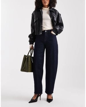 Pieces Barrell Leg Jeans - Black