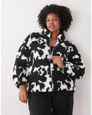 Noisy May Zip Through Fleece - Black