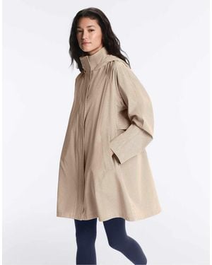 Oysho Extra Lightweight 10k Waterproof Jacket - Natural