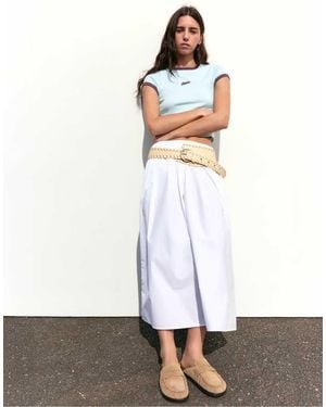 Pull&Bear Stwd Graphic T-shirt - White