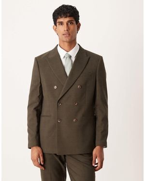ASOS Regular Suit Jacket - Brown