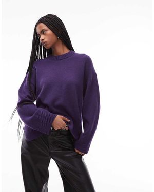 ARKET Pure Cashmere Relaxed Jumper - Purple
