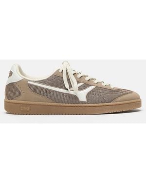 Pull&Bear Retro Textured Trainers - Brown