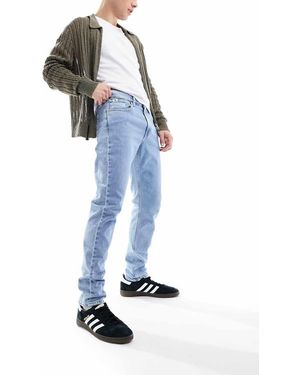 Calvin Klein Jeans Slim Affusolati Lavaggio Chiaro - Blu