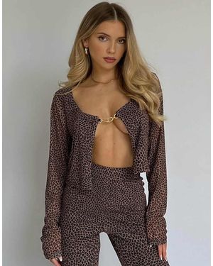 Collective The Label Chain-Clasp Top - Brown
