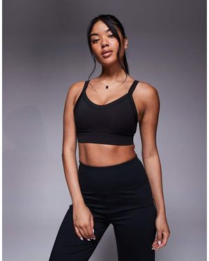 4505 Icon Active Medium Support Sports Bra With Removable Padding And Adjustable Straps - Blue