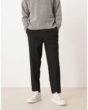 ASOS Relaxed Tapered Pants - Gray