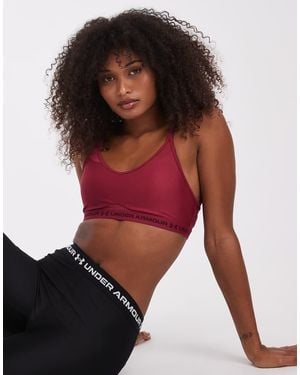 Under Armour Crossback Low Bra - Red