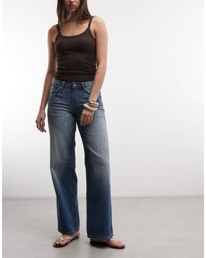 Weekday Ample Low Waist baggy Fit Jeans - Blue