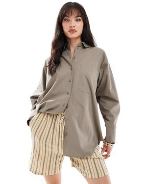 ASOS Camicia Oversize Kaki - Grigio