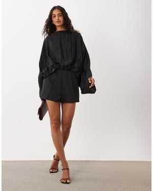 ASOS Combishort à manches chauve-souris - Noir