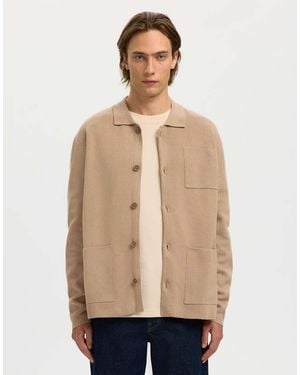 SELECTED Knitted Cardigan - Natural