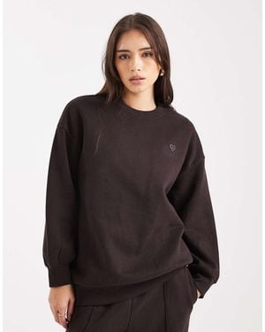Miss Selfridge Oversized Sweatshirt - Black