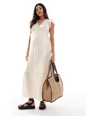 Mama.licious Mamalicious Maternity Maxi Dress - Natural