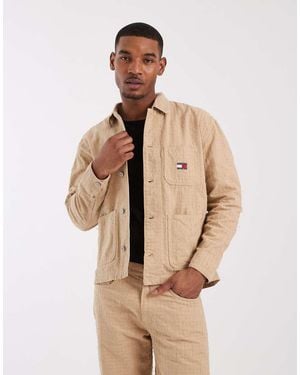 Tommy Hilfiger Punch Needle Overshirt - Natural
