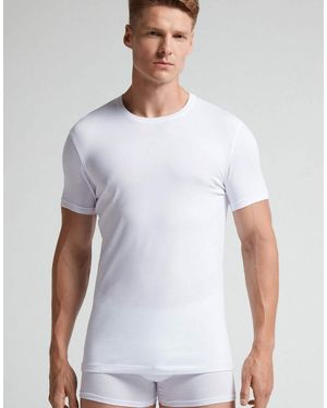 Intimissimi Superior Stretch Cotton T-Shirt - White