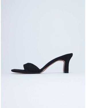 TOPSHOP Ari Mule Mid Heeled Sandals - Blue