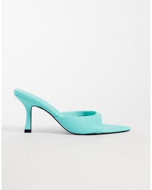 ASOS Hotline Pointed Heeled Mules - Blue