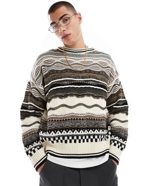 Cotton On Cotton on – vintage-pullover aus strickmix - Grau