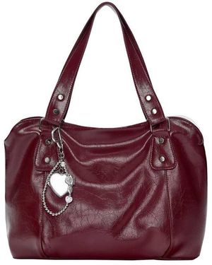 Pull&Bear Borsa Da Spalla Bordeaux - Viola