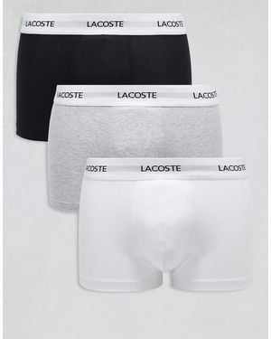 Lacoste 3 Pack Trunks - Multicolour