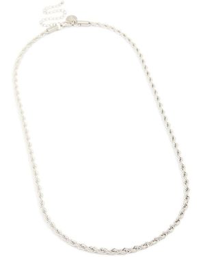 Lovisa Waterproof Stainless Steel Large Twist Chain Necklace - White