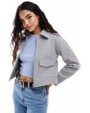 Threadbare Chaqueta Harrington Gris De