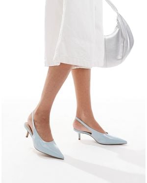 ALDO Oceweth Slingback Kitten Heeled Shoes - White