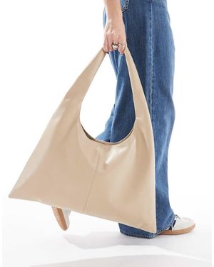 Glamorous Bolso Tote De Hombro Con Laterales Amplios De -Blanco - Azul