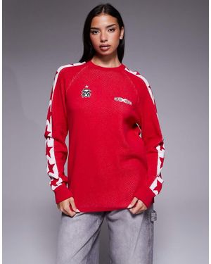 Deus Ex Machina Icon Knitted Jumper - Red