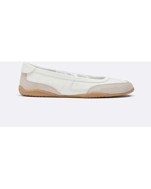 Stradivarius Sporty Bow Ballet Flats - White