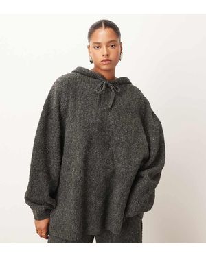 ARRANGE Curve Boucle Hoodie Co-ord - Brown