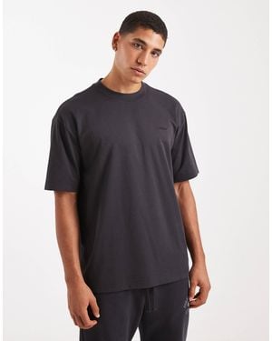 Hollister – kastiges, kurzärmliges t-shirt - Schwarz